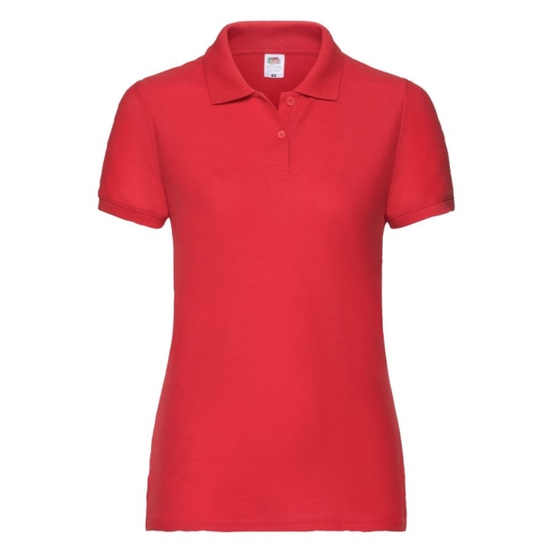 Поло "Lady-Fit 65/35 Polo", красный_L, 65% п/э, 35% х/б, 180 г/м2 (Изображение 1)