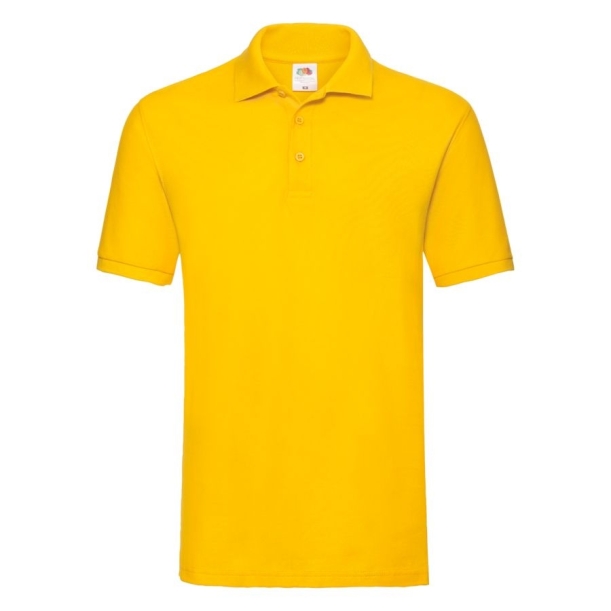 Рубашка поло мужская PREMIUM POLO 180, желтый, S, 100% хлопок, 180 г/м2 (Изображение 1)