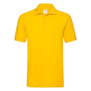 Рубашка поло мужская PREMIUM POLO, желтый, 2XL, 100% хлопок, 180 г/м2