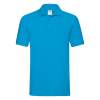 Поло "Premium Polo", лазурно-голубой_2XL, 100% х/б, 180 г/м2 (Изображение 1)