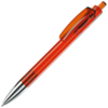TRIS CHROME LX, ручка шариковая, прозрачный оранжевый/хром, пластик (Изображение 1)