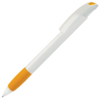 NOVE, ручка шариковая с грипом, желтый/белый, пластик (Изображение 1)
