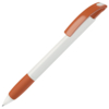 NOVE, ручка шариковая с грипом, оранжевый/белый, пластик (Изображение 1)