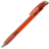 NOVE LX, ручка шариковая с грипом, прозрачный оранжевый/хром, пластик (Изображение 1)