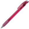 NOVE LX, ручка шариковая с грипом, прозрачный розовый/хром, пластик (Изображение 1)