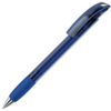 NOVE LX, ручка шариковая с грипом, прозрачный синий/хром, пластик (Изображение 1)