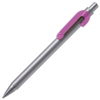 SNAKE, ручка шариковая, розовый, серебристый корпус, металл (Изображение 1)