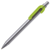 SNAKE, ручка шариковая, светло-зеленый, серебристый корпус, металл (Изображение 1)