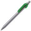 SNAKE, ручка шариковая, зеленый, серебристый корпус, металл (Изображение 1)