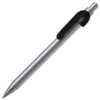 SNAKE, ручка шариковая, черный, серебристый корпус, металл (Изображение 1)