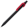 SNAKE, ручка шариковая, красный, черный корпус, металл (Изображение 1)