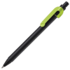 SNAKE, ручка шариковая, светло-зеленый, черный корпус, металл (Изображение 1)