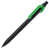 SNAKE, ручка шариковая, зеленый, черный корпус, металл (Изображение 1)