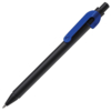SNAKE, ручка шариковая, синий, черный корпус, металл (Изображение 1)