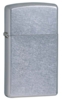 Зажигалка ZIPPO Slim® с покрытием Street Chrome™, латунь/сталь, серебристая, матовая, 29x10x60 мм (Изображение 1)