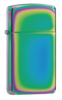 Зажигалка ZIPPO Slim® с покрытием Spectrum™, латунь/сталь, разноцветная, глянцевая, 29x10x60 мм (Изображение 1)