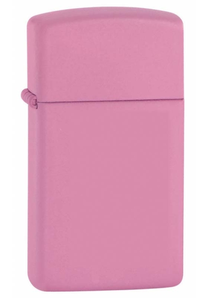 Зажигалка ZIPPO Slim® с покрытием Pink Matte, латунь/сталь, розовая, матовая, 29x10x60 мм (Изображение 1)