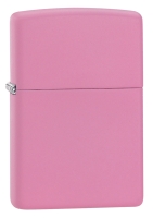 Зажигалка ZIPPO Classic с покрытием Pink Matte, латунь/сталь, розовая, матовая, 38x13x57 мм