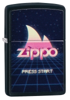 Зажигалка ZIPPO Classic с покрытием Black Matte, латунь/сталь, чёрная, матовая, 38x13x57 мм