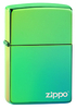 Зажигалка ZIPPO Classic с покрытием High Polish Teal, латунь/сталь, зелёная, глянцевая, 38x13x57 мм (Изображение 1)