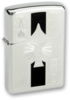 Зажигалка ZIPPO Ace с покрытием High Polish Chrome, латунь/сталь, серебристая, 38x13x57 мм (Изображение 1)