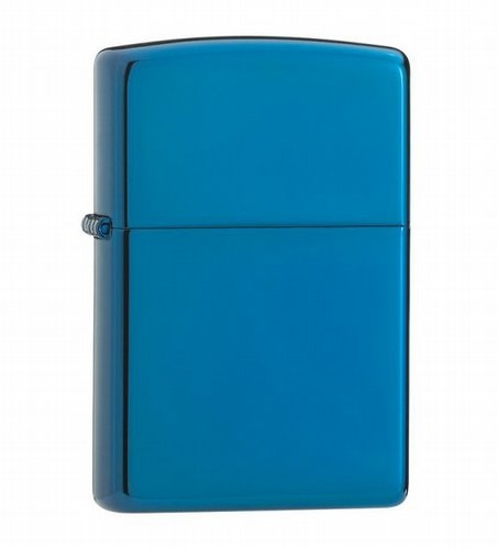 Зажигалка ZIPPO Classic с покрытием Sapphire™, латунь/сталь, синяя, глянцевая, 38x13x57 мм (Изображение 1)