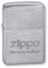 Зажигалка ZIPPO Name In Flame, с покрытием Brushed Chrome, латунь/сталь, серебристая, 38x13x57 мм (Изображение 1)