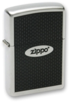 Зажигалка ZIPPO "Zippo Oval", с покрытием Satin Chrome™, латунь/сталь, серебристая, 38x13x57 мм