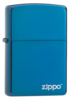 Зажигалка ZIPPO Classic с покрытием Sapphire™, латунь/сталь, синяя, глянцевая, 38x13x57 мм (Изображение 1)