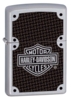 Зажигалка ZIPPO Harley-Davidson® с покрытием Satin Chrome™, латунь/сталь, серебристая, 38x13x57 мм (Изображение 1)