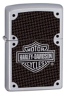 Зажигалка ZIPPO Harley-Davidson® с покрытием Satin Chrome™, латунь/сталь, серебристая, 38x13x57 мм