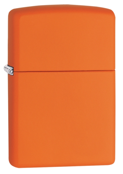 Зажигалка ZIPPO Classic с покрытием Orange Matte, латунь/сталь, оранжевая, матовая, 38x13x57 мм (Изображение 1)