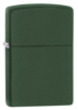 Зажигалка ZIPPO Classic с покрытием Green Matte, латунь/сталь, зелёная, матовая, 38x13x57 мм (Изображение 1)