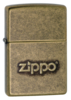 Зажигалка ZIPPO Classic с покрытием Antique Brass, латунь/сталь, золотистая, матовая, 38x13x57 мм (Изображение 1)