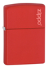 Зажигалка ZIPPO Classic с покрытием Red Matte, латунь/сталь, красная, матовая, 38x13x57 мм (Изображение 1)
