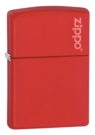 Зажигалка ZIPPO Classic с покрытием Red Matte, латунь/сталь, красная, матовая, 38x13x57 мм