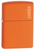 Зажигалка ZIPPO Classic с покрытием Orange Matte, латунь/сталь, оранжевая, матовая, 38x13x57 мм (Изображение 1)