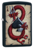 Зажигалка ZIPPO Dragon Ace с покрытием Black Matte, латунь/сталь, чёрная, матовая, 38x13x57 мм (Изображение 1)