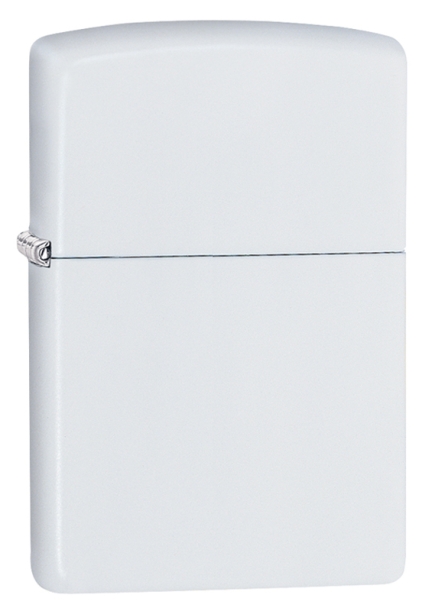 Зажигалка ZIPPO Classic с покрытием White Matte, латунь/сталь, белая, матовая, 38x13x57 мм (Изображение 1)