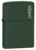 Зажигалка ZIPPO Green Matte, латунь с порошковым покрытием, зеленая, матовая, 38x13x57 мм (Изображение 1)
