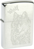 Зажигалка ZIPPO Wolf, с покрытием Brushed Chrome, латунь/сталь, серебристая, матовая, 38x13x57 мм (Изображение 1)