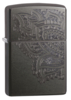 Зажигалка ZIPPO Classic с покрытием Gray, латунь/сталь, серая, матовая, 38x13x57 мм (Изображение 1)