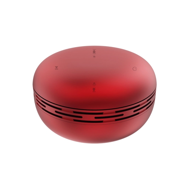 Беспроводная Bluetooth колонка Burger Inpods TWS софт-тач, красный (Изображение 1)