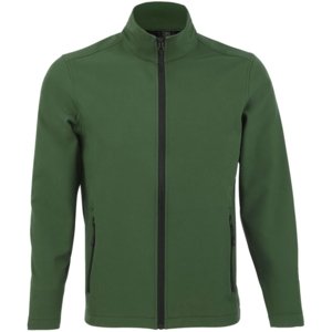 Куртка софтшелл мужская Race Men, темно-зеленая, размер S