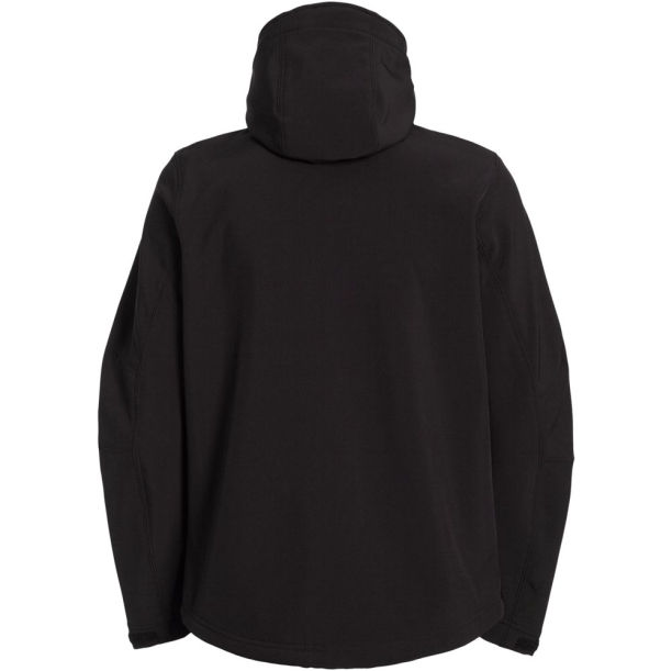Куртка мужская Hooded Softshell черная, размер S (Изображение 3)