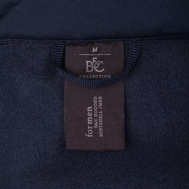 Куртка мужская Hooded Softshell темно-синяя, размер S (Изображение 8)