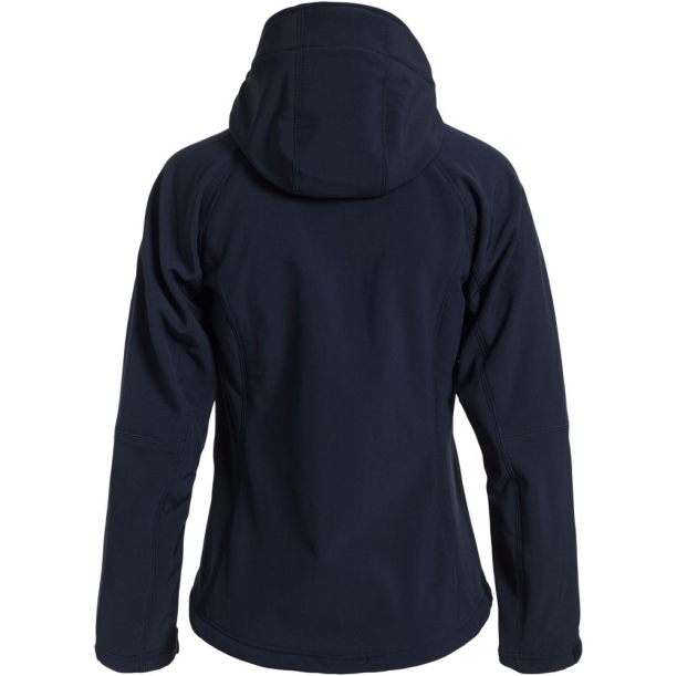 Куртка женская Hooded Softshell темно-синяя, размер S (Изображение 3)