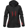 Куртка софтшелл женская Patrol черная с красным, размер XS (Изображение 1)