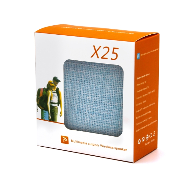 Беспроводная Bluetooth колонка X25 Outdoor (BLTS01), синий (Изображение 3)