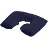 Надувная подушка под шею в чехле Sleep, темно-синяя (Изображение 1)